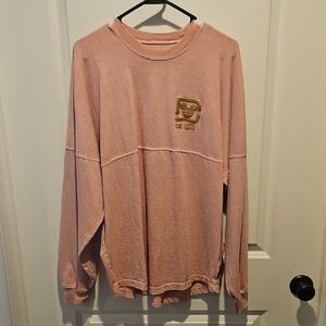 Disney Pink Crewneck Sweater with Gold Logo